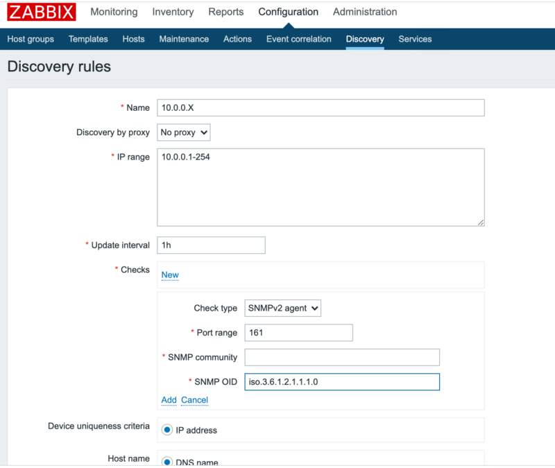Zabbix Discovery Tanımı Oluşturma ve Host ekleme LeadPro
