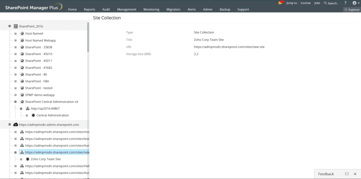 SharePoint Manager Plus : LeadPro
